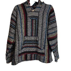 Baja Joe Men's Colorful Bohemian Pullover Hoodie Size M
